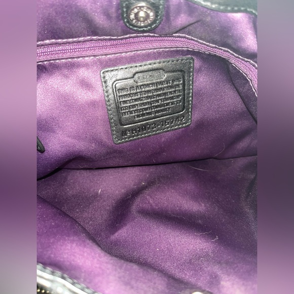 Black leather Coach purse - Picture 7 of 7